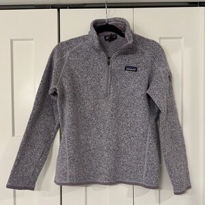 Patagonia Purple Quarter-Zip Fleece Pullover
